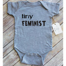 Paper Cow - Tiny Feminist Baby Bodysuit, White Image 3