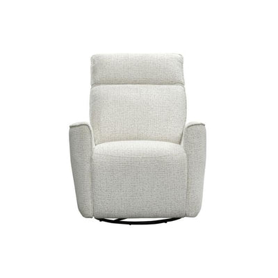 Parker House Roxy Power Recliner features a modern design with a tilted headrest and a light textured fabric.