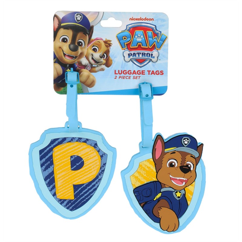 Paw Patrol Chase the Police Dog Molded Rubber Luggage Tags (Set of 2) Image 4