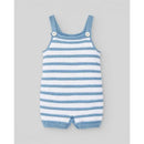 Paz Rodriguez - 2Pk Baby Set Knit Newborn Body & Knit Romper Stripes, White/Chalk Blue Image 1