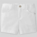 Paz Rodriguez - Baby Boy Woven Boy Short Milu, White Image 1