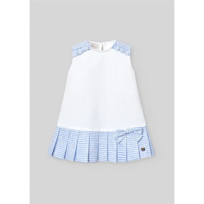 Paz Rodriguez - Baby Girl Knit Newborn Dress Dorna, White Image 1