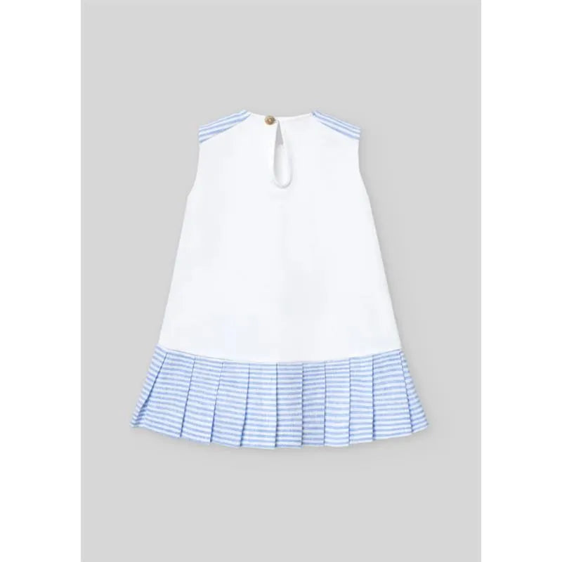 Paz Rodriguez - Baby Girl Knit Newborn Dress Dorna, White Image 2
