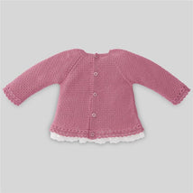 Paz Rodriguez - Baby Girl Knit Sweater Bicos, Nostalgia Rose Image 3