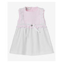 Paz Rodriguez Baby Girl Set Dress & Bloomer Alaia, Chalk Pink/White Image 2