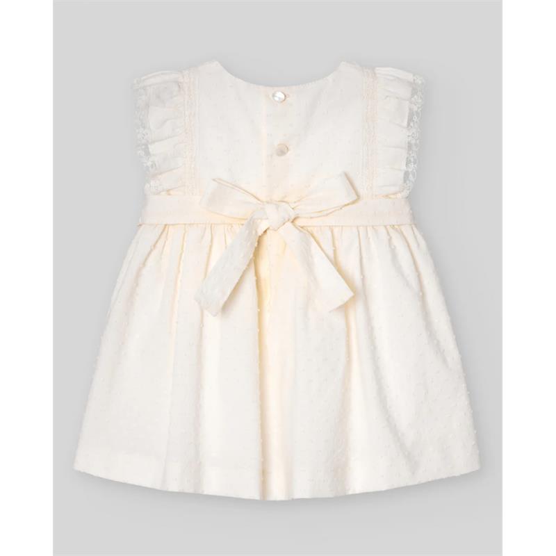 Paz Rodriguez - Baby Girl Woven Newborn Dress Ceremonia, Cream Image 3