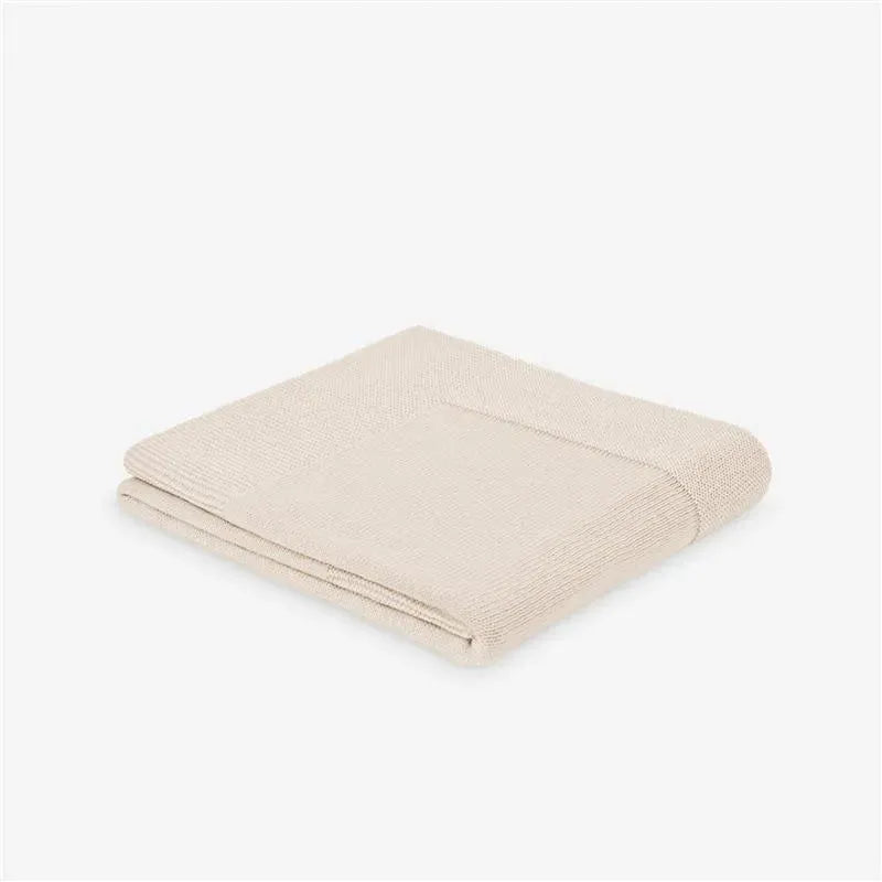 Paz Rodriguez Baby Knit Blanket Esencial, Cream Image 1