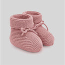 Paz Rodriguez - Baby Knit Booties Esencial, Chalk Pink Image 1