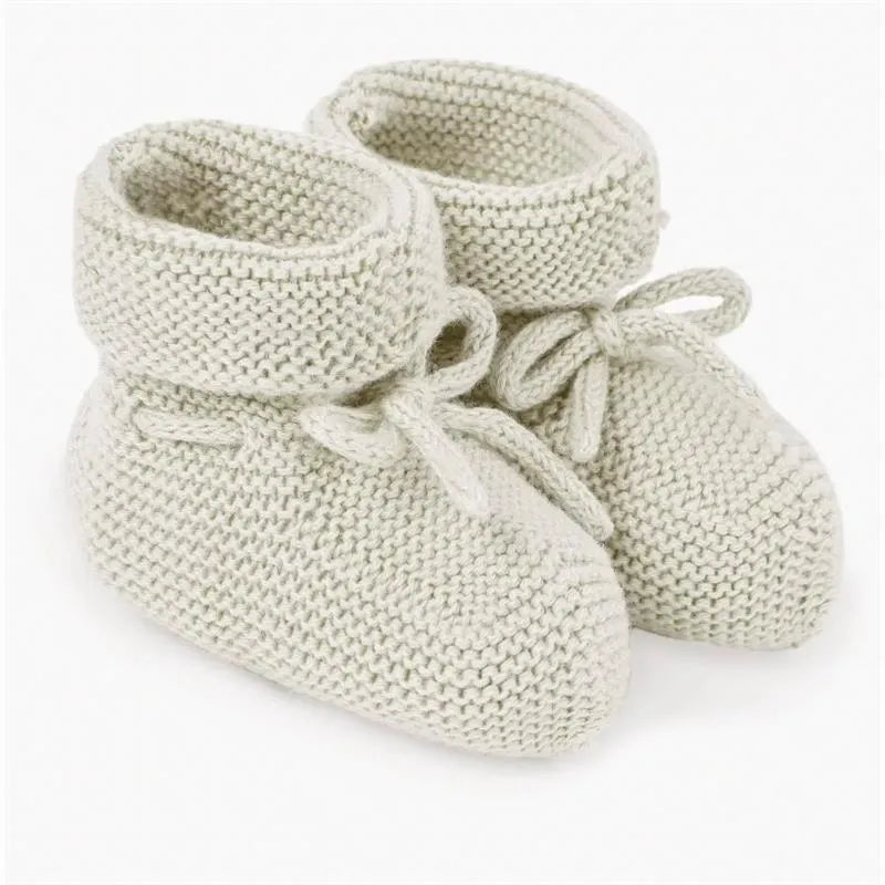 Paz Rodriguez - Baby Knit Booties Esencial, Cream Image 1