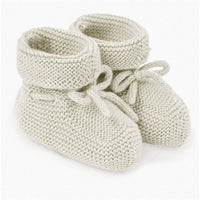 Paz Rodriguez - Baby Knit Booties Esencial, Cream Image 1