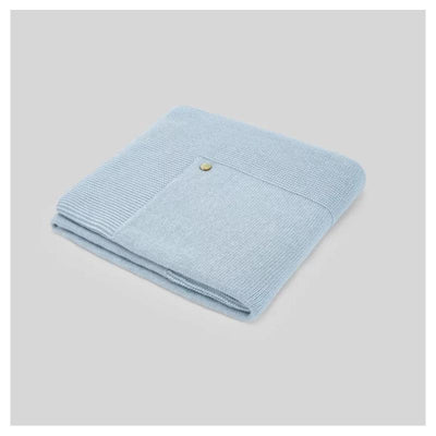 Paz Rodriguez - Baby Knit Newborn Blanket Esencial, Sky Blue Image 1