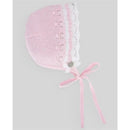 Paz Rodriguez - Baby Knit Newborn Bonnet, Chalk Pink/White Image 1