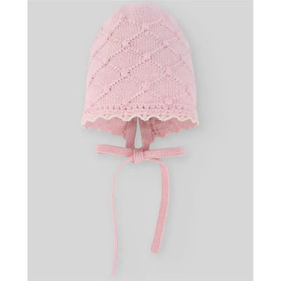 Paz Rodriguez - Baby Knit Newborn Bonnet, Chalk Pink Image 1