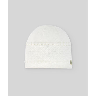 Paz Rodriguez - Baby Knit Newborn Hat Paz Oi, Cream Image 1