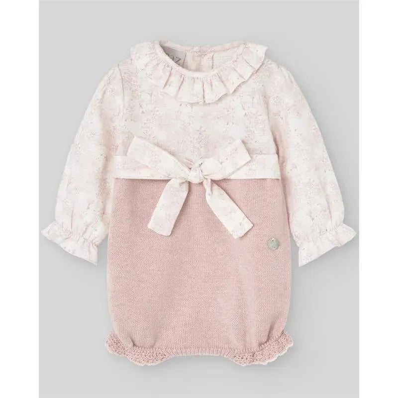 Paz Rodriguez - Baby Knit Newborn Romper Hadas, Powder Pink Image 1