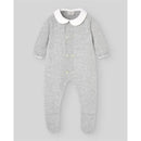 Paz Rodriguez - Baby Knit Newborn Romper Pulgarcito, Grey Pearl Image 1