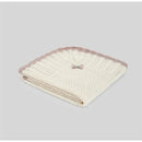 Paz Rodriguez - Baby Knit Newborn Shawl Pio Pio, Cream/Misty Pink Image 1