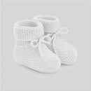 Paz Rodriguez - Baby Neutral Knit Booties Esencial, White Image 1