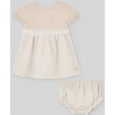 Paz Rodriguez Baby Set Dress + Bloomer Nectar, Linen Image 1