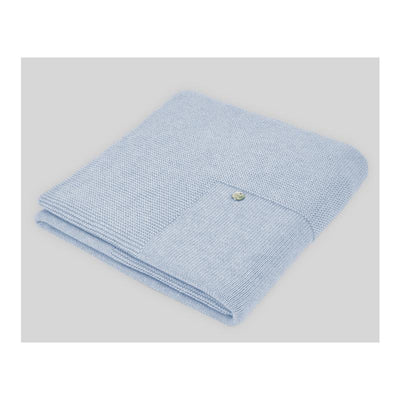 Paz Rodriguez - Knit Newborn Blanket Esencial, Dutch Blue Image 1