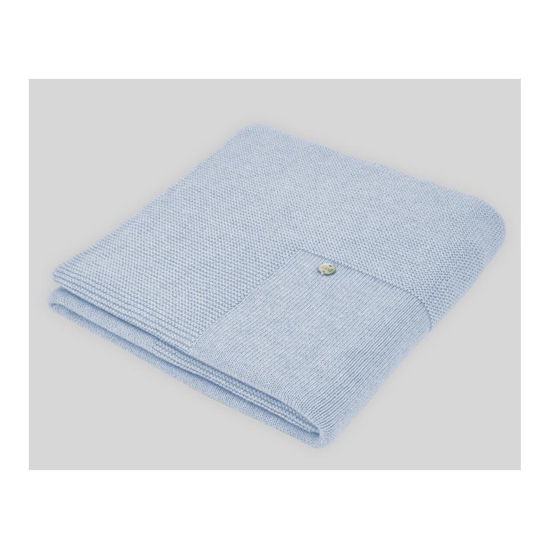 Paz Rodriguez - Knit Newborn Blanket Esencial, Dutch Blue Image 1