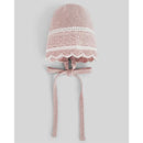 Paz Rodriguez Knit Newborn Bonnet Nai, Light Pink/Cream Image 1