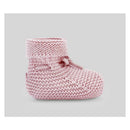 Paz Rodriguez Knit Newborn Booties Esencial Dune Pink Image 2