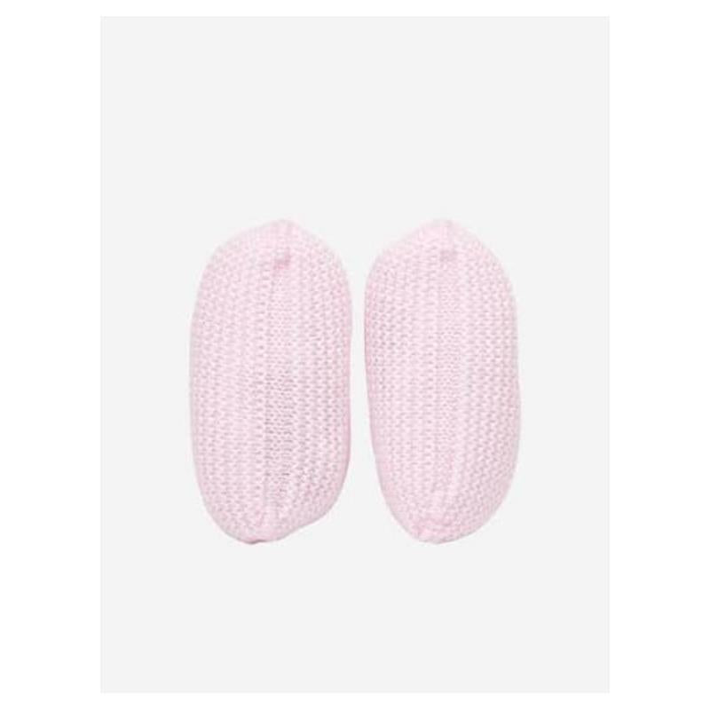 Paz Rodriguez Knit Newborn Booties Esencial, Green Field Image 2