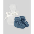 Paz Rodriguez Knit Newborn Booties Esencial, Light Brown Image 2
