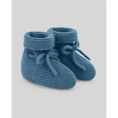 Paz Rodriguez Knit Newborn Booties Esencial, Powder Pink Image 1
