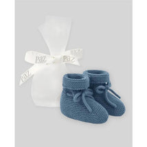 Paz Rodriguez Knit Newborn Booties Esencial, Powder Pink Image 2