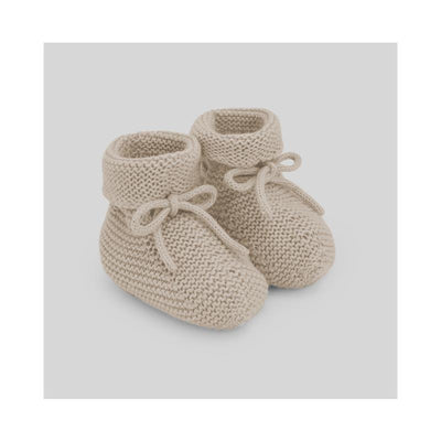 Paz Rodriguez - Knit Newborn Booties Esencial Sand Image 1