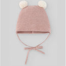 Paz Rodriguez Knit Newborn Hat Esencial, Powder Pink Image 1