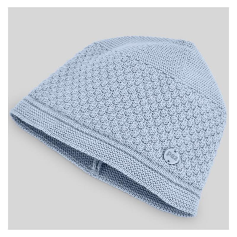 Paz Rodriguez Knit Newborn Hat Espuma, Sky Blue Image 2