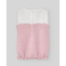 Paz Rodriguez Knit Newborn Romper Alegra, Chalk Pink Image 2