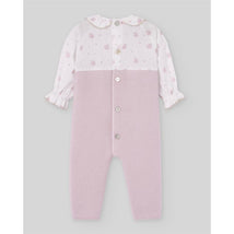 Paz Rodriguez - Knit Newborn Romper Erizos Mauve Image 2