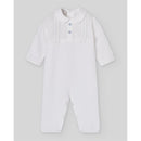 Paz Rodriguez Knit Newborn Romper Espuma, White Image 1