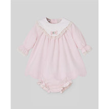 Paz Rodriguez Set Woven Newborn Dress + Bloomers Nai, Light Pink Image 1