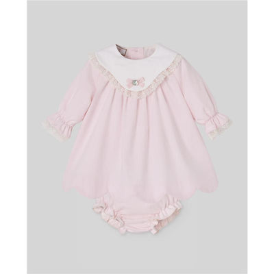 Paz Rodriguez Set Woven Newborn Dress + Bloomers Nai, Light Pink Image 1