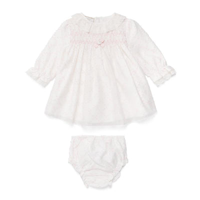 Paz Rodriguez Set Woven Newborn Dress + Bloomers Nai, Light Pink Image 1
