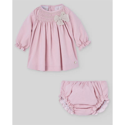 Paz Rodriguez - Set Woven Newborn Dress + Bloomers Pascua, Powder Pink Image 1