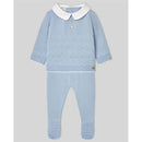 Paz Rodriguez - Take Me Home Set Knit Newborn Sweater + Leggings Vento, Sky Blue Image 1