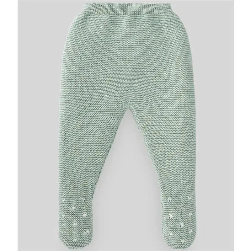 Paz Rodriguez - Take Me Home Set Knit Sweater & Leggins Nidos, Powder Green/Cream Image 2
