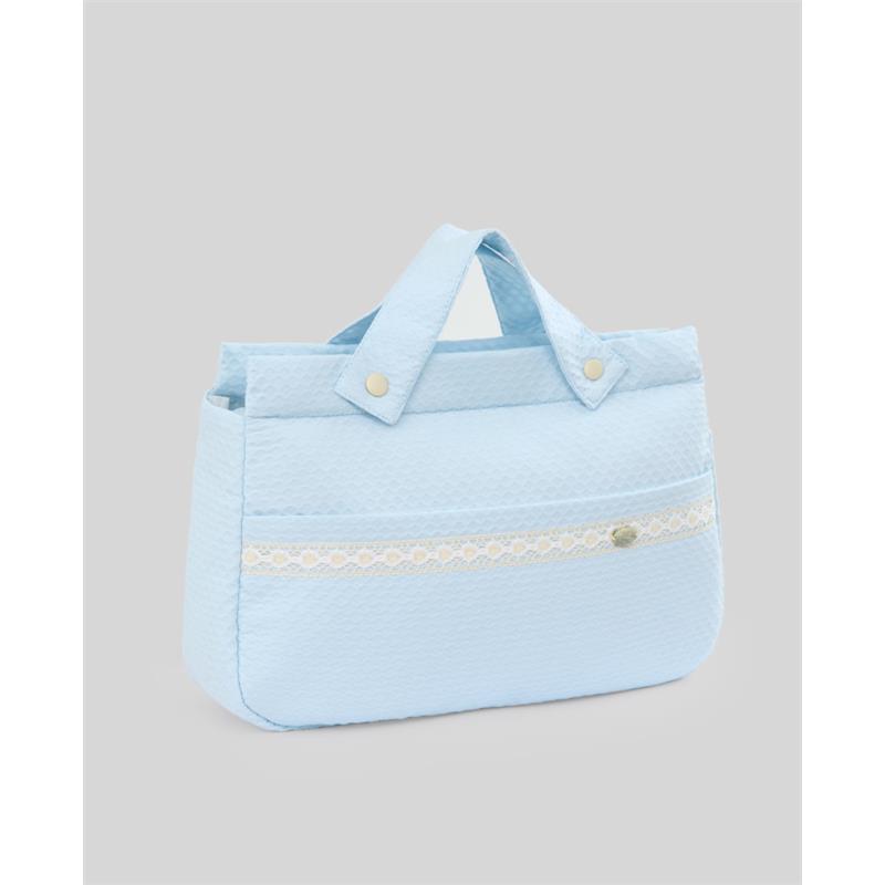Paz Rodriguez - Woven Bag Adarve Chalk Blue/Cream Image 1