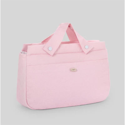 Paz Rodriguez Woven Diaper Bag Celosia Pique, Dune Pink Image 1