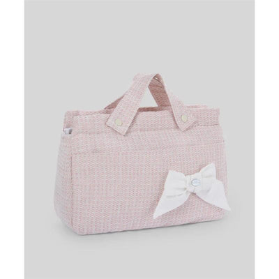 Paz Rodriguez Woven Diaper Bag Elisa (26X13x23h), Misty Pink Image 1