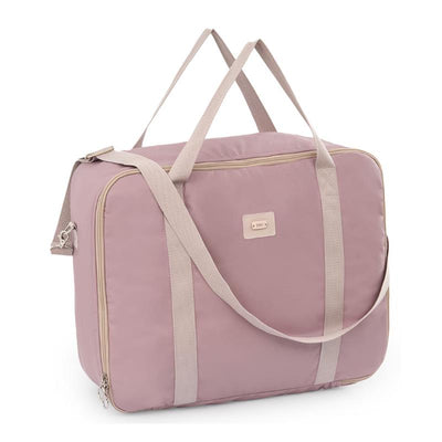 Paz Rodriguez Woven Faux Leather Diaper Bag Weekend Momo Polipiel (48X17x37h), Powder Pink Image 1