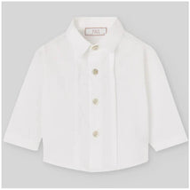 Paz Rodriguez Woven Infant Boy Shirt Ponte, Cream Image 1