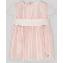 Paz Rodriguez Woven Infant Girl Dress Ceremonia, Powder Pink Image 1