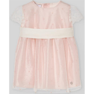 Paz Rodriguez Woven Infant Girl Dress Ceremonia, Powder Pink Image 1